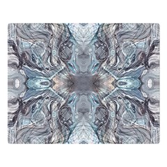 Abstract Marble One Side Premium Plush Fleece Blanket (large) by kaleidomarblingart