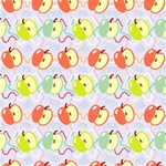 Love Apples Blue Play Mat (Rectangle) Front