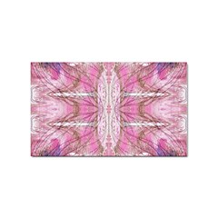 Pink Arabesque Iv Sticker (rectangular) by kaleidomarblingart