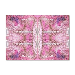 Pink Arabesque Iv Sticker A4 (10 Pack) by kaleidomarblingart