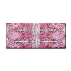 Pink Arabesque Iv Hand Towel by kaleidomarblingart