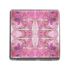 Pink Arabesque Iv Memory Card Reader (square 5 Slot) by kaleidomarblingart