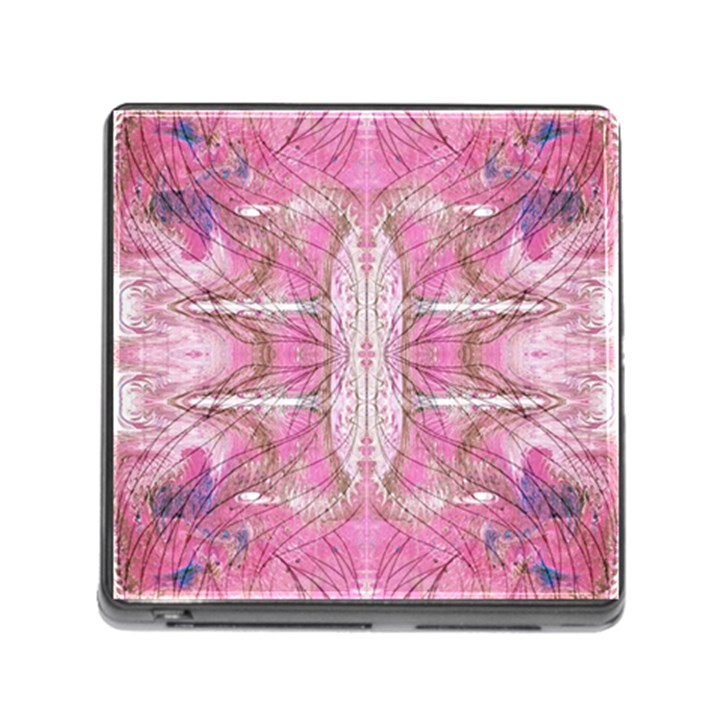 Pink arabesque IV Memory Card Reader (Square 5 Slot)