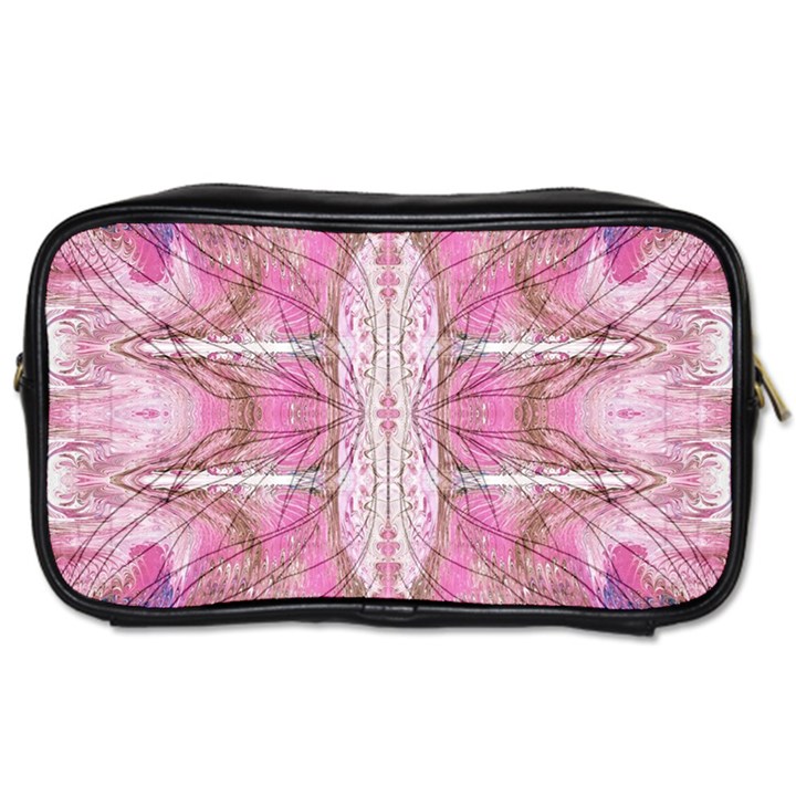 Pink arabesque IV Toiletries Bag (One Side)