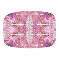 Pink Arabesque Iv Mini Square Pill Box by kaleidomarblingart