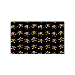 Dancing Clowns Black Sticker Rectangular (10 Pack) by TetiBright