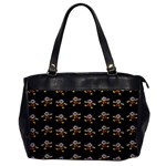 Dancing Clowns Black Oversize Office Handbag Front