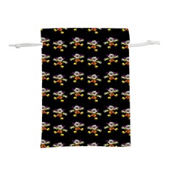 Dancing Clowns Black Lightweight Drawstring Pouch (s) by TetiBright