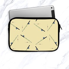 Fishing Rods Pattern Brown Apple Ipad Mini Zipper Cases by TetiBright