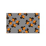 Pumpkin Heads With Hat Gray Sticker Rectangular (100 pack) Front