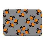 Pumpkin Heads With Hat Gray Plate Mats 18 x12  Plate Mat