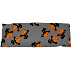 Pumpkin Heads With Hat Gray Body Pillow Case Dakimakura (two Sides) by TetiBright