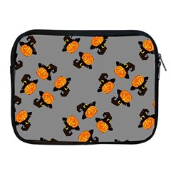 Pumpkin Heads With Hat Gray Apple Ipad 2/3/4 Zipper Cases by TetiBright