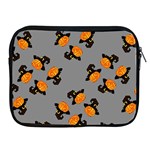 Pumpkin Heads With Hat Gray Apple iPad 2/3/4 Zipper Cases Front