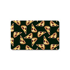 Pizza Slices Pattern Green Magnet (name Card) by TetiBright