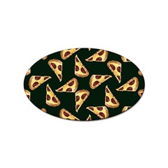 Pizza Slices Pattern Green Sticker Oval (100 Pack) by TetiBright