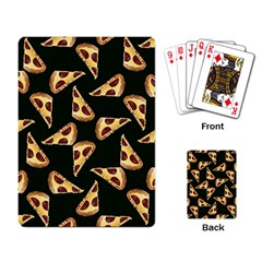 Pizza Slices Pattern Green Playing Cards Single Design (rectangle) by TetiBright