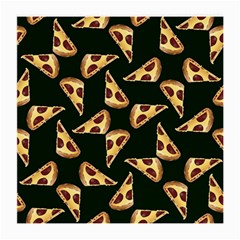 Pizza Slices Pattern Green Medium Glasses Cloth (2 Sides) by TetiBright