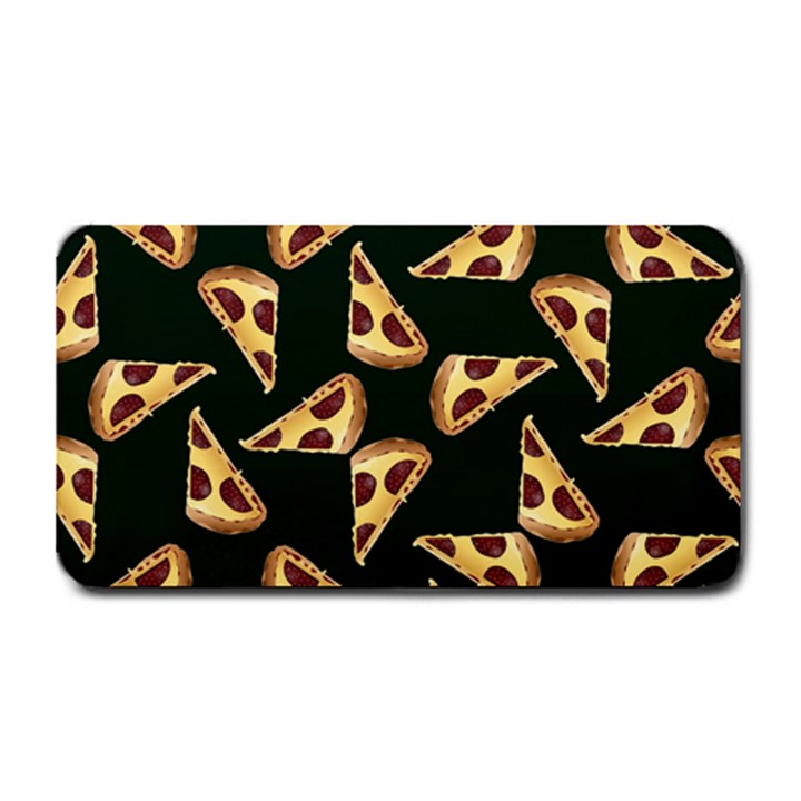 Pizza Slices Pattern Green Medium Bar Mat