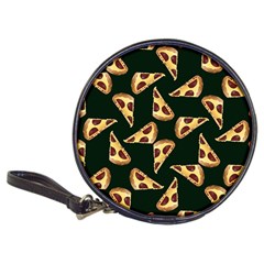 Pizza Slices Pattern Green Classic 20-cd Wallets by TetiBright