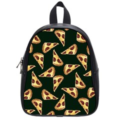 Pizza Slices Pattern Green School Bag (small) by TetiBright