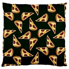 Pizza Slices Pattern Green Large Cushion Case (two Sides) by TetiBright