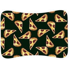 Pizza Slices Pattern Green Velour Seat Head Rest Cushion by TetiBright