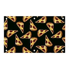 Pizza Slices Pattern Green Banner And Sign 5  X 3  by TetiBright