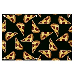 Pizza Slices Pattern Green Banner And Sign 6  X 4  by TetiBright