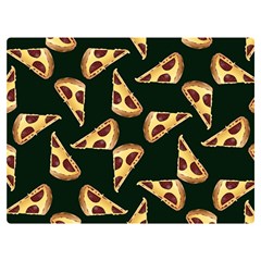 Pizza Slices Pattern Green Premium Plush Fleece Blanket (extra Small)