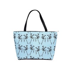 Jogging Lady On Blue Classic Shoulder Handbag by TetiBright