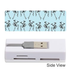 Jogging Lady On Blue Memory Card Reader (stick) by TetiBright