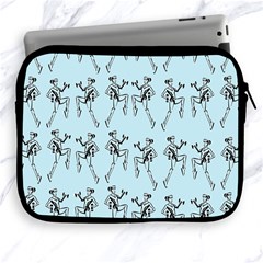 Jogging Lady On Blue Apple Ipad 2/3/4 Zipper Cases by TetiBright