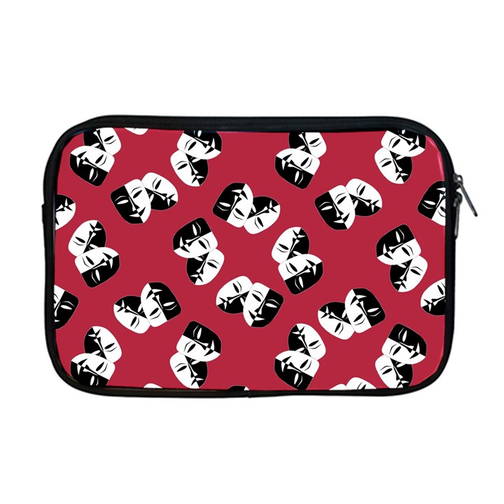 Theater Masks Burgundy Apple MacBook Pro 17  Zipper Case