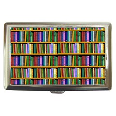 Books On A Shelf Cigarette Money Case