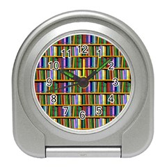 Books On A Shelf Travel Alarm Clock