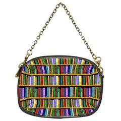 Books On A Shelf Chain Purse (One Side)