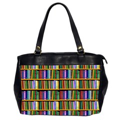 Books On A Shelf Oversize Office Handbag (2 Sides)