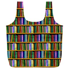 Books On A Shelf Full Print Recycle Bag (XL)