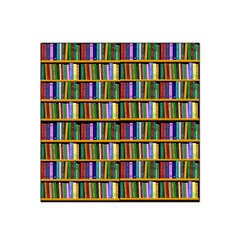 Books On A Shelf Satin Bandana Scarf 22  x 22 