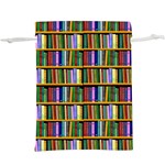 Books On A Shelf Lightweight Drawstring Pouch (XL) Front