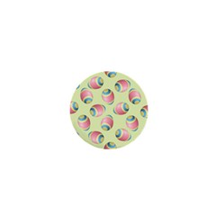 Colorful Easter Eggs Pattern Green 1  Mini Buttons by TetiBright