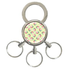 Colorful Easter Eggs Pattern Green 3-ring Key Chain by TetiBright