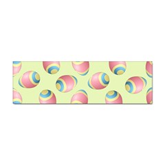 Colorful Easter Eggs Pattern Green Sticker (bumper) by TetiBright