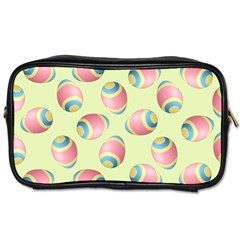 Colorful Easter Eggs Pattern Green Toiletries Bag (one Side) by TetiBright