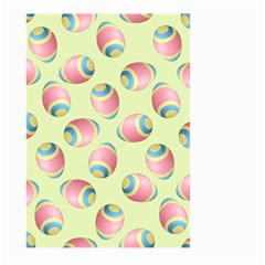 Colorful Easter Eggs Pattern Green Large Garden Flag (two Sides) by TetiBright