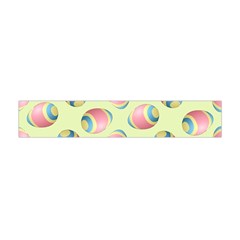 Colorful Easter Eggs Pattern Green Flano Scarf (mini) by TetiBright