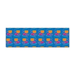 Speak Love Pattern On Blue Sticker Bumper (10 Pack) by TetiBright