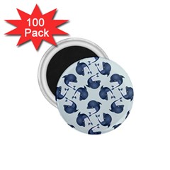 Blue Dolphins Pattern 1 75  Magnets (100 Pack)  by TetiBright