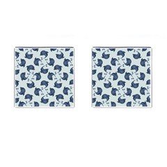 Blue Dolphins Pattern Cufflinks (square) by TetiBright